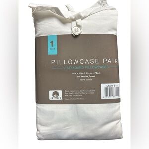 White Pillowcase Pair